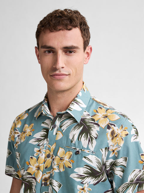 Petrol Short Sleeve Shirt M1050-SIS418